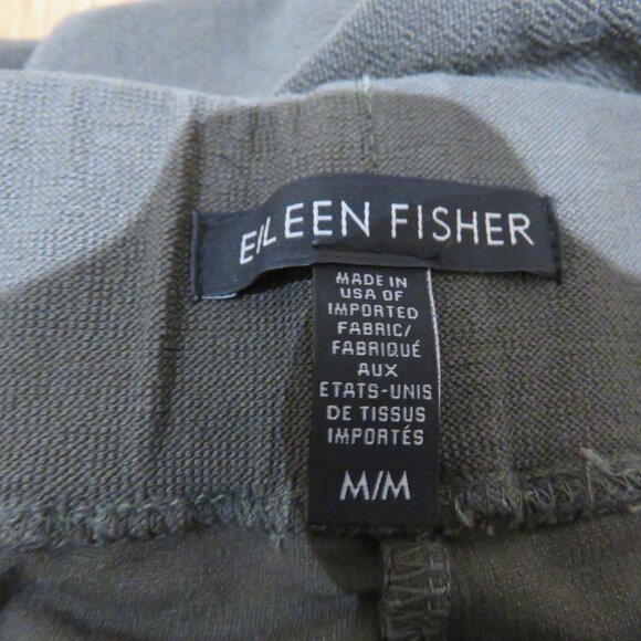 EILEEN FISHER System Washable Stretch Crepe Slim Ankle Pant in Rye Minimalist - Picture 12 of 13